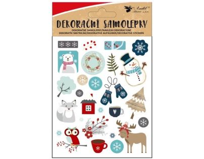 Anděl Přerov Samolepky s vianočnými motívmi 8 x 14,5 cm