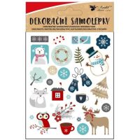 Anděl Přerov Samolepky s vianočnými motívmi 8 x 14,5 cm 4