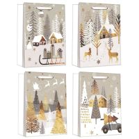 Anděl Přerov Taška darčeková vianočná s glitrom L+ 30 x 42 x 12 cm