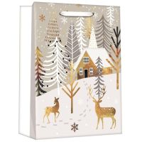 Anděl Přerov Taška darčeková vianočná s glitrom L+ 30 x 42 x 12 cm 3