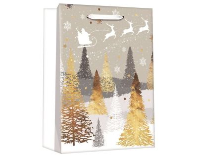 Anděl Přerov Taška darčeková vianočná s glitrom L+ 30 x 42 x 12 cm