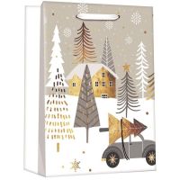 Anděl Přerov Taška darčeková vianočná s glitrom L+ 30 x 42 x 12 cm 5