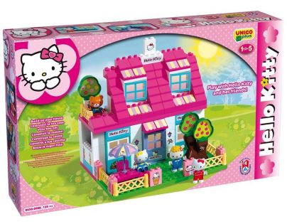 ANDRONI 8650 - Stavebnice UNICO 129 (Hello Kitty - domeček)
