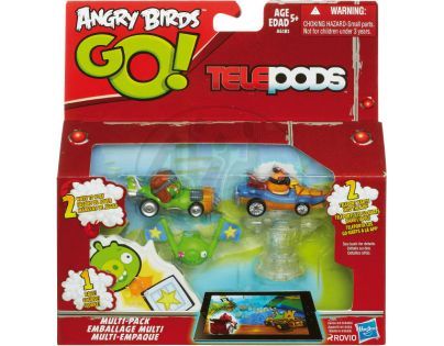 ANGRY BIRDS - 2 figurky s autíčky(A6181)