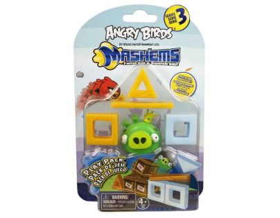 EP Line Angry Birds Mash´Ems Hrací sada Prase zelené s korunkou