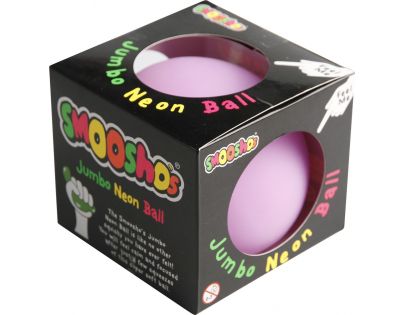 Antistresová loptička 11 cm svietiaca v tme ružová