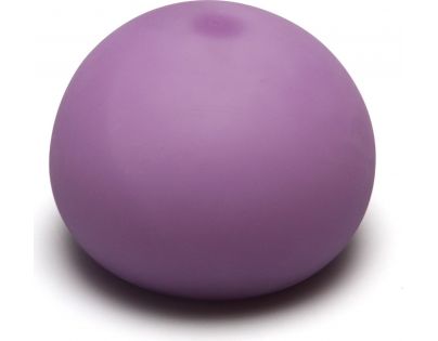 Antistresová loptička 11 cm svietiace v tme fialová