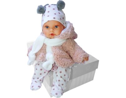 Antonio Juan 1120 Kika realistická bábika so zvukmi a mäkkým látkovým telom 27 cm - Poškodený obal