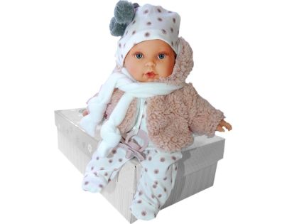 Antonio Juan 1120 Kika realistická bábika so zvukmi a mäkkým látkovým telom 27 cm - Poškodený obal