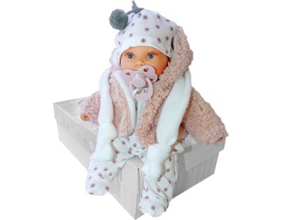 Antonio Juan 1120 Kika realistická bábika so zvukmi a mäkkým látkovým telom 27 cm - Poškodený obal