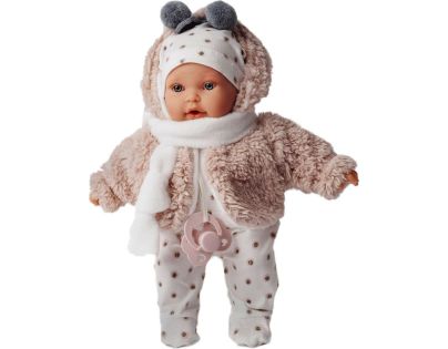 Antonio Juan 1120 Kika realistická bábika so zvukmi a mäkkým látkovým telom 27 cm - Poškodený obal