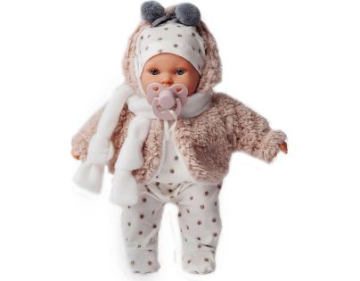 Antonio Juan 1120 Kika realistická bábika so zvukmi a mäkkým látkovým telom 27 cm - Poškodený obal