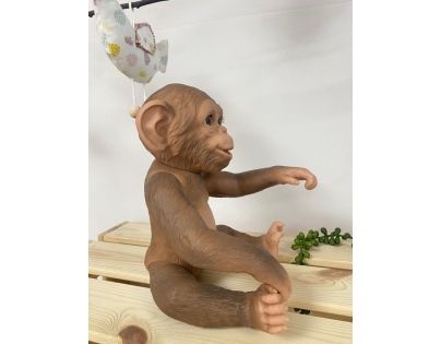 Antonio Juan Guca 991 Reborn Realistická opička bábätko celovinylovým telom 32 cm