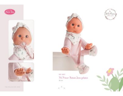 Antonio Juan 8301 Moja prvá bábika bábätko s mäkkým látkovým telom 36 cm