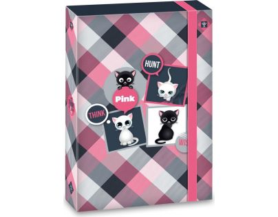 ARSUNA dosky na zošity A4 THINK PINK