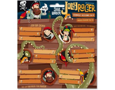 ARS UNA Menovky na zošity Jolly Roger