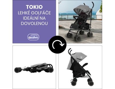 Asalvo TOKIO golfáč 6m-15kg anthracite