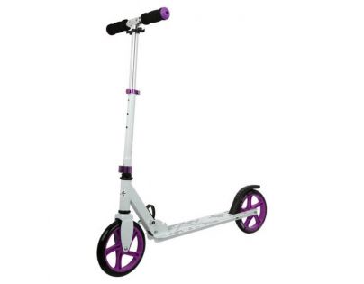 Authentic Koloběžka skládací bílá a fialová Průměr kol 200 mm
