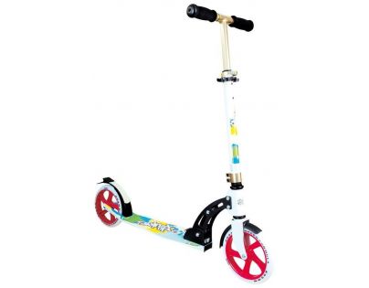 Authentic Sports Koloběžka skládací bílá/červená/zlatá 205mm