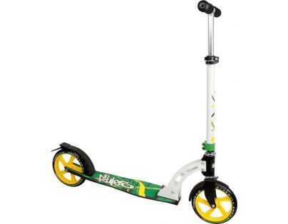 Authentic Sports Koloběžka skládací černá/zelená/žlutá 205mm