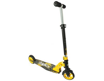 Authentic Sports Koloběžka skládací černo-žlutá 145 mm - Poškozený obal