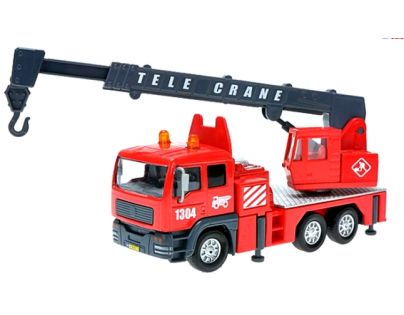 Auto jeřáb kovový na zpětné natažení 16cm