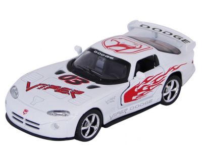 Kinsmart Auto Dodge Viper GTS-R kov 13cm - Bílá