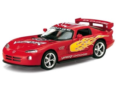 Kinsmart Auto Dodge Viper GTS-R kov 13cm - Červená