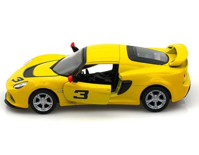 Auto Lotus Exide 1:32 13 cm na zpětné natažení - Žlutá