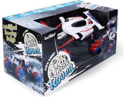 Auto Moon Rover RC na diaľkové ovládanie 35 cm červený