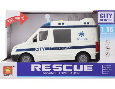 Auto polícia batérie 62601