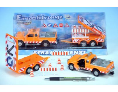 Auto silničáři s přívěsem 26cm