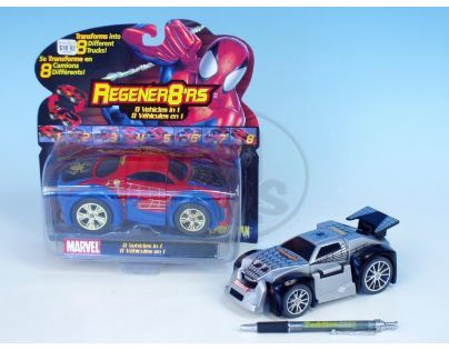 Auto Spiderman transformující se 17cm 2druhy na kartě