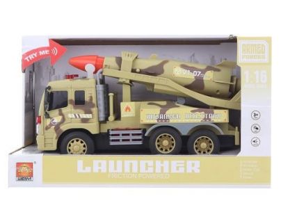 Auto vojenské so zvukmi a raketou