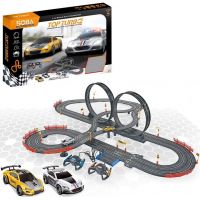 Made Autodráha s dvomi autami na batérie 790 cm - Poškodený obal 2