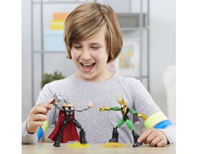 Avengers Bend and Flex Thor vs Loki