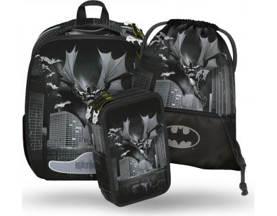 Baagl set 3 Shelly Batman Dark City: aktovka, peračník, vrecko