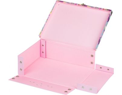 Baagl Skladací školský kufrík Kolibrík s kovaním