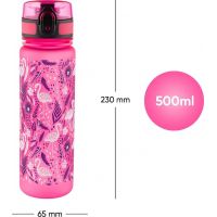Baagl Tritánová fľaša na pitie Flamingo 500 ml 2