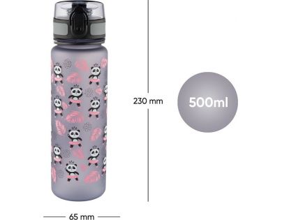 Baagl Tritánová fľaša na pitie Panda 500 ml