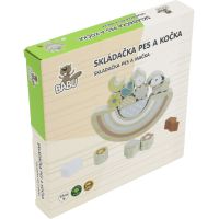 BABU - Balančná drevená hra PES a MAČKA 2