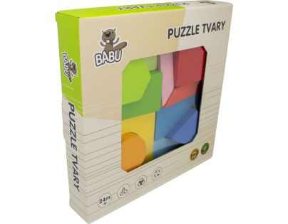 BABU - Drevené geometrické puzzle
