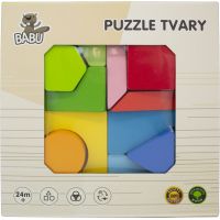 BABU - Drevené geometrické puzzle 2