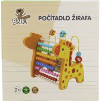 BABU - Drevené počítadlo pre deti - Žirafa