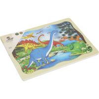 BABU - Drevené puzzle dinosaurus - 24 dielikov 3