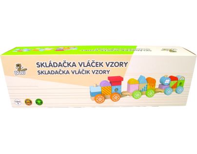 BABU - Drevený vláčik DUHA
