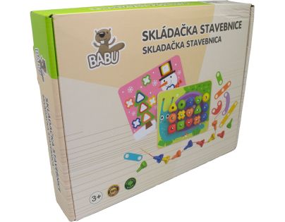 BABU - Logická drevená stavebnica DUHA