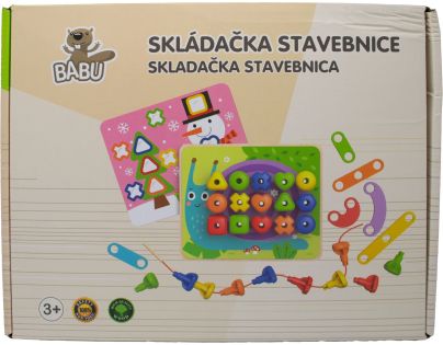 BABU - Logická drevená stavebnica DUHA