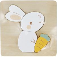 BABU - Ručne vyrábané puzzle - Zajko 2