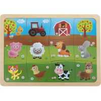 BABU Detské puzzle so zvieratkami z farmy